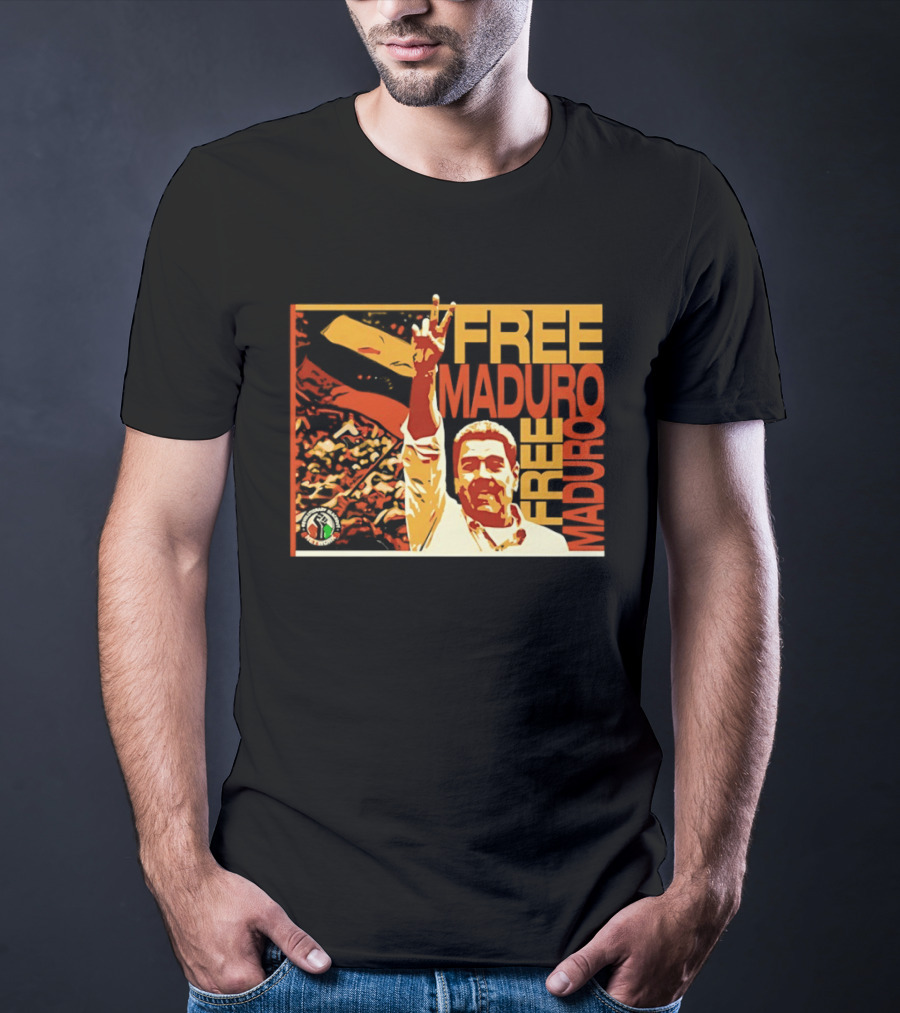 FREE MADURO Nicolas Maduro Peace Sign Protest T-Shirt