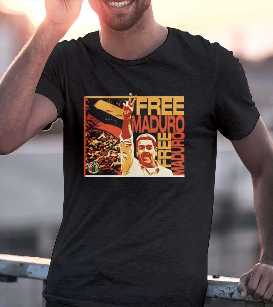 FREE MADURO Nicolas Maduro Peace Sign Protest T-Shirt