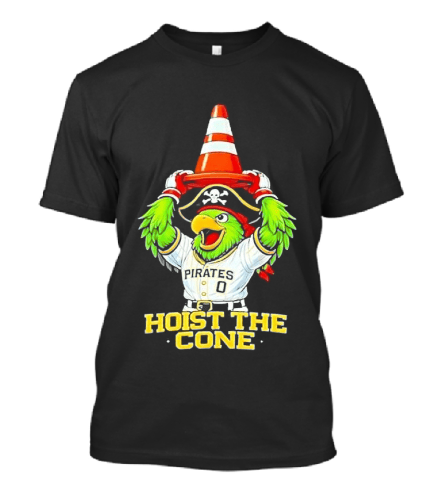 Pirate Parrot Hoist The Cone Pittsburgh Pirates Baseball 2026 T-Shirt