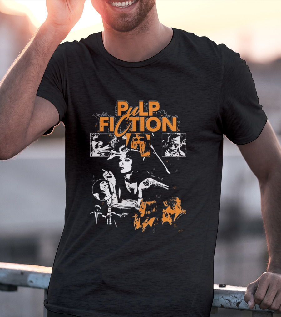 Pulp Fiction Vintage Film Style Featuring Mia Wallace T-Shirt