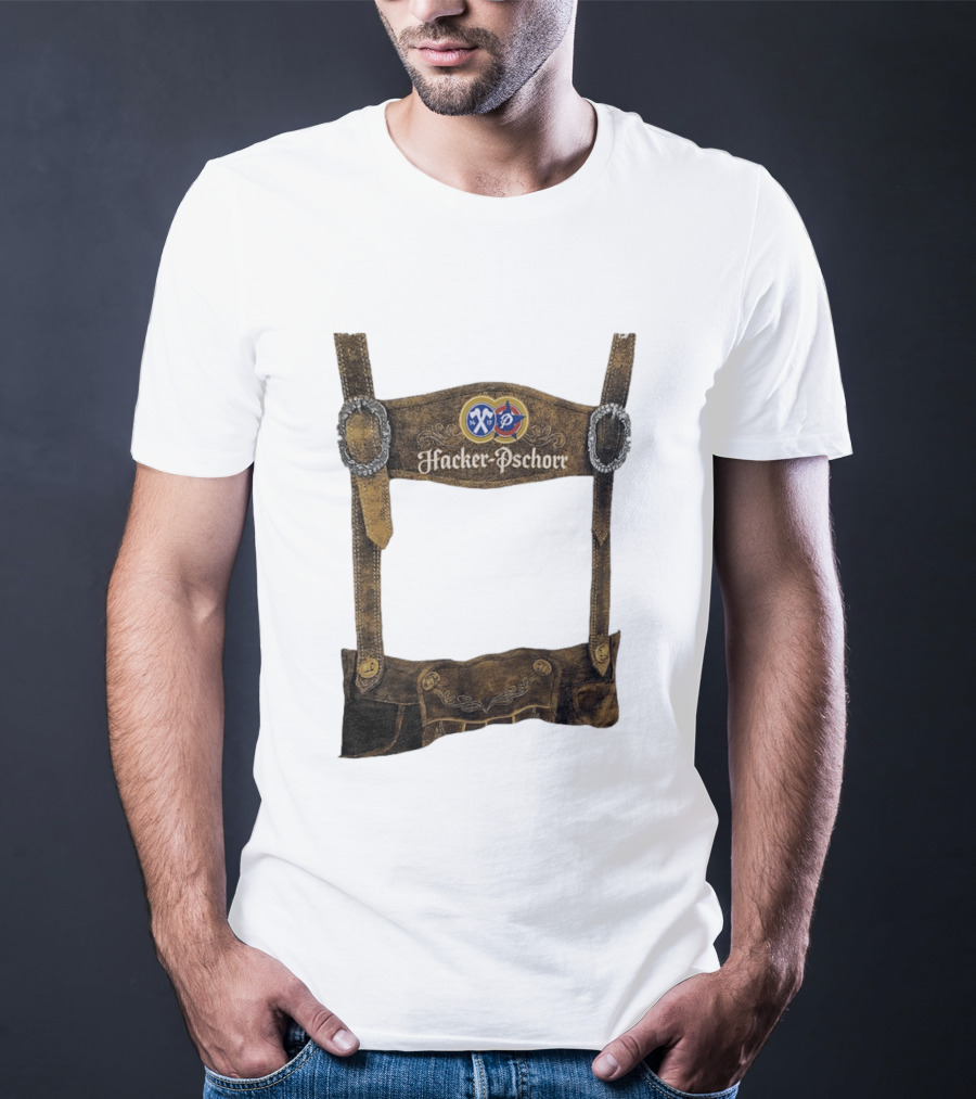 Hacker Pschorr Lederhosen Oktoberfest Beer Festival Bavarian Costume T-Shirt