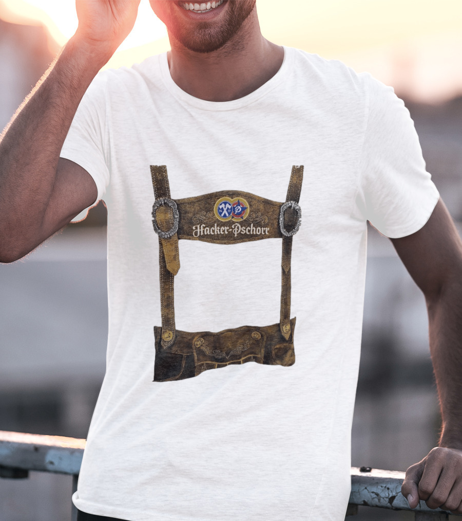 Hacker Pschorr Lederhosen Oktoberfest Beer Festival Bavarian Costume T-Shirt