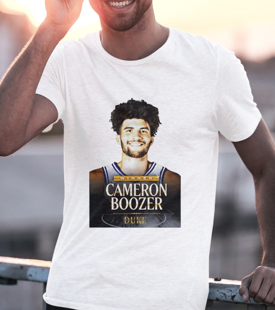Winner Cameron Boozer Duke Basketball 2026 Naismith Men's College Player Of The Year T-Shirt