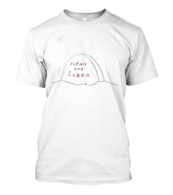 Clean And Sober Headstone Paint Sun T-Shirt