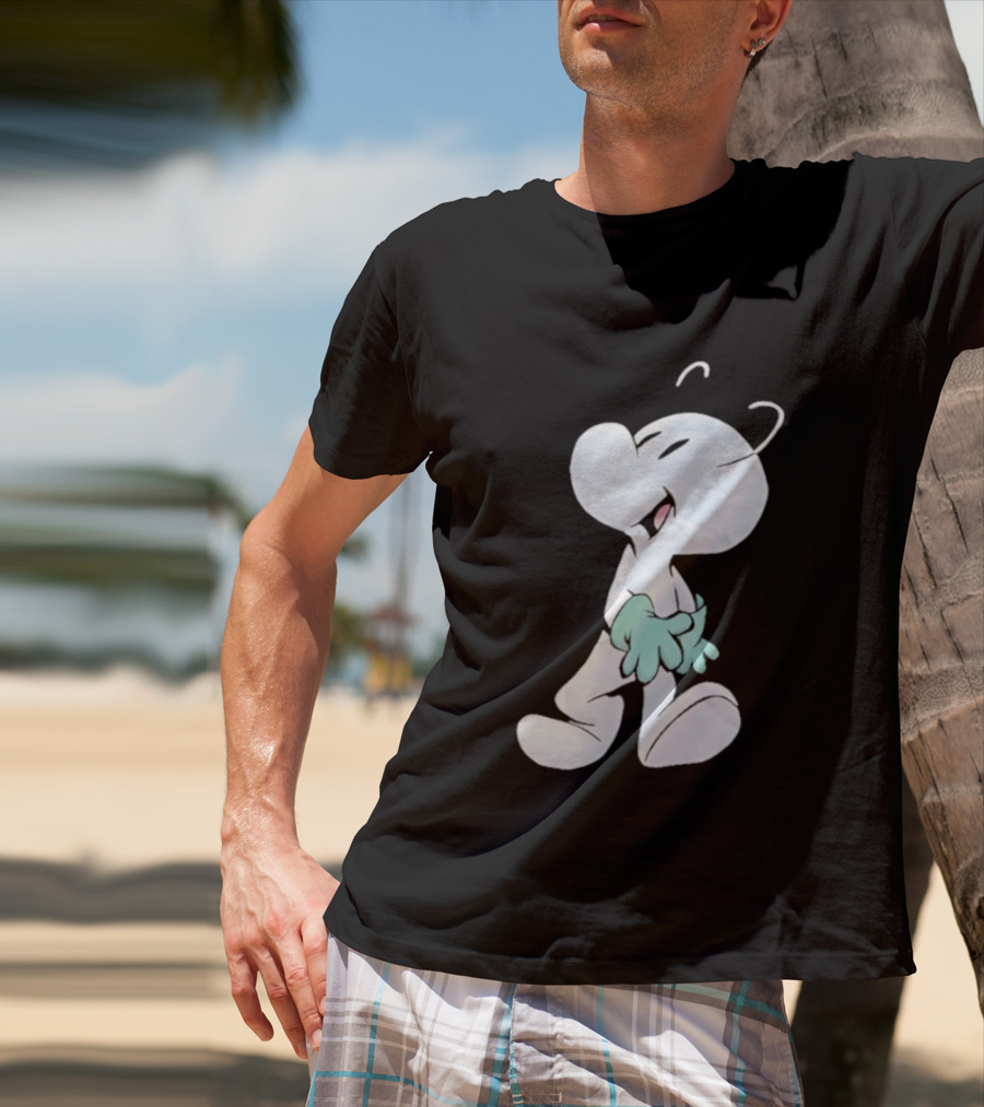 Fone Bone Character In Green Gloves Vintage Comic Style Bone Series T-Shirt