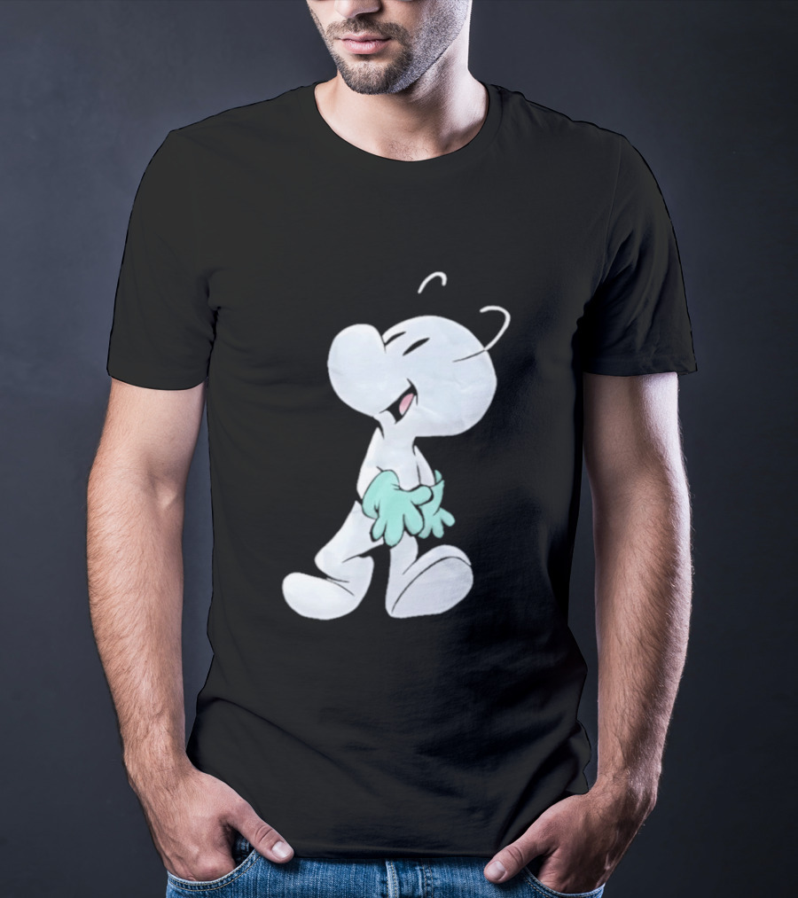 Fone Bone Character In Green Gloves Vintage Comic Style Bone Series T-Shirt