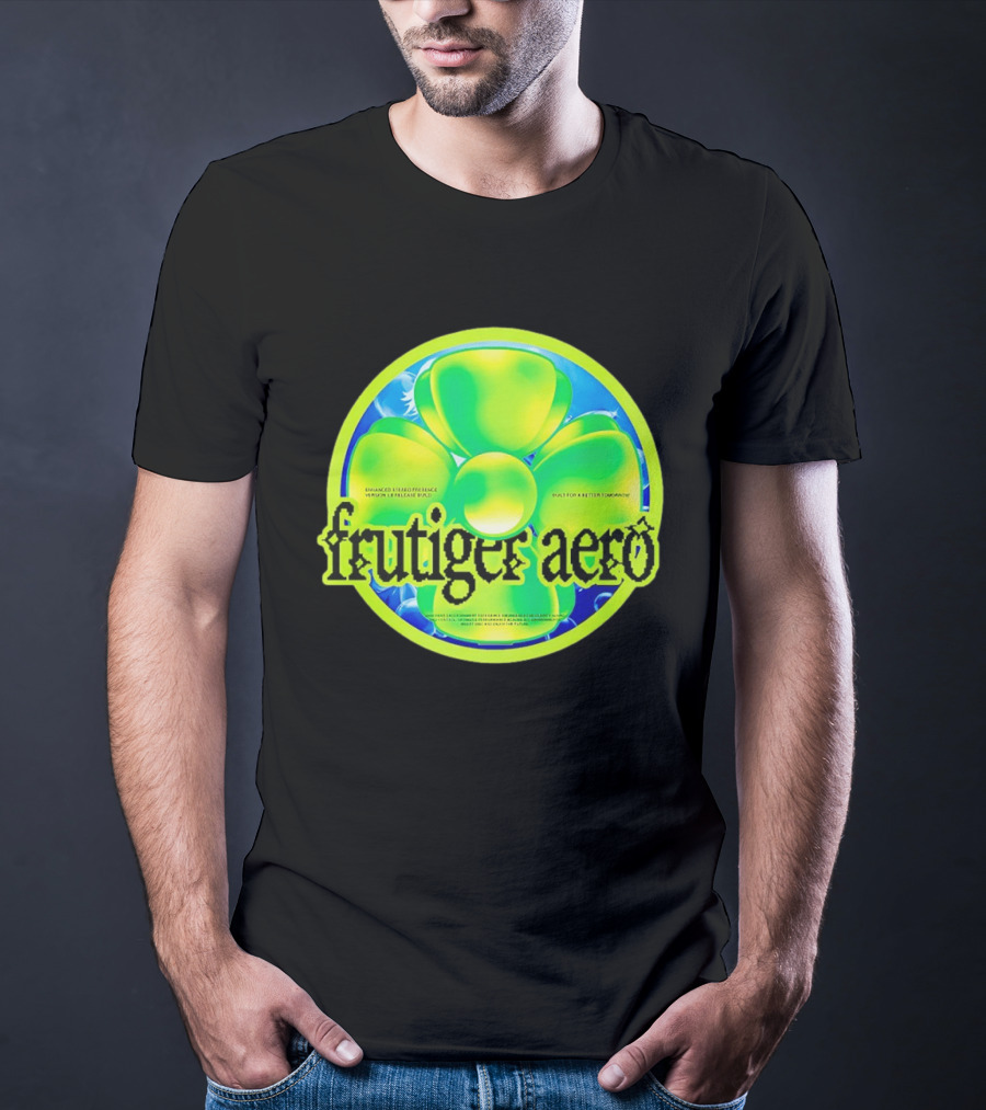 Frutiger Aero Psychedelic Neon Flower T-Shirt