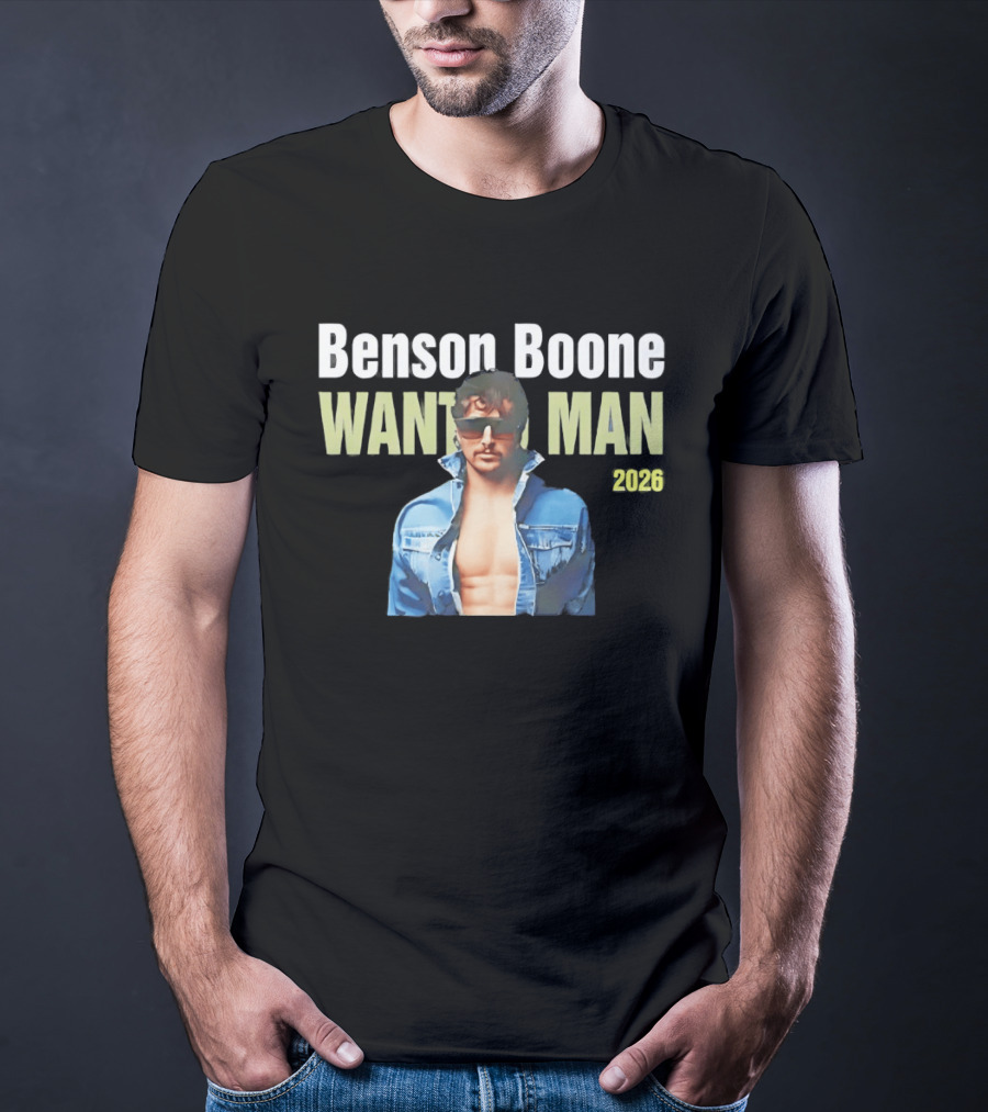 Benson Boone Wanted Man 2026 Tour T-Shirt