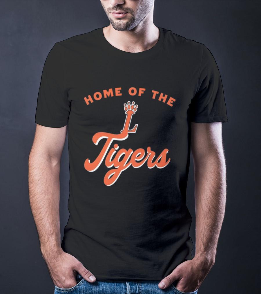 Loveland High School Home Of The Tigers Orange Crowned T-Shirt