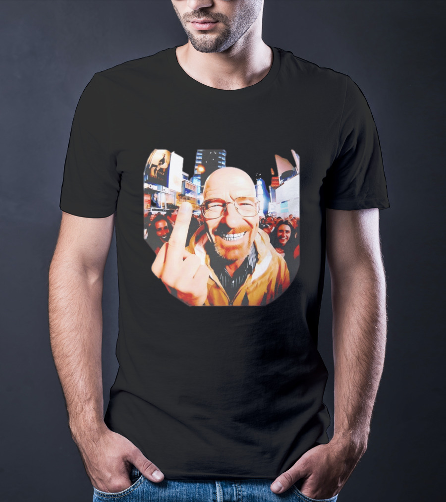 Breaking Bad Walter White Iconic Gesture In Urban Setting T-Shirt