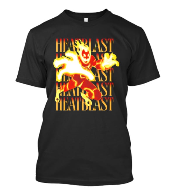 Ben 10 Heatblast Character Fiery Action Burst T-Shirt