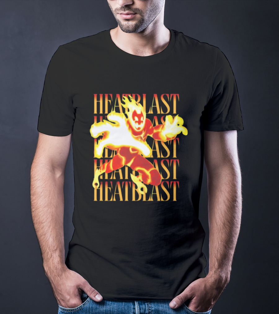 Ben 10 Heatblast Character Fiery Action Burst T-Shirt