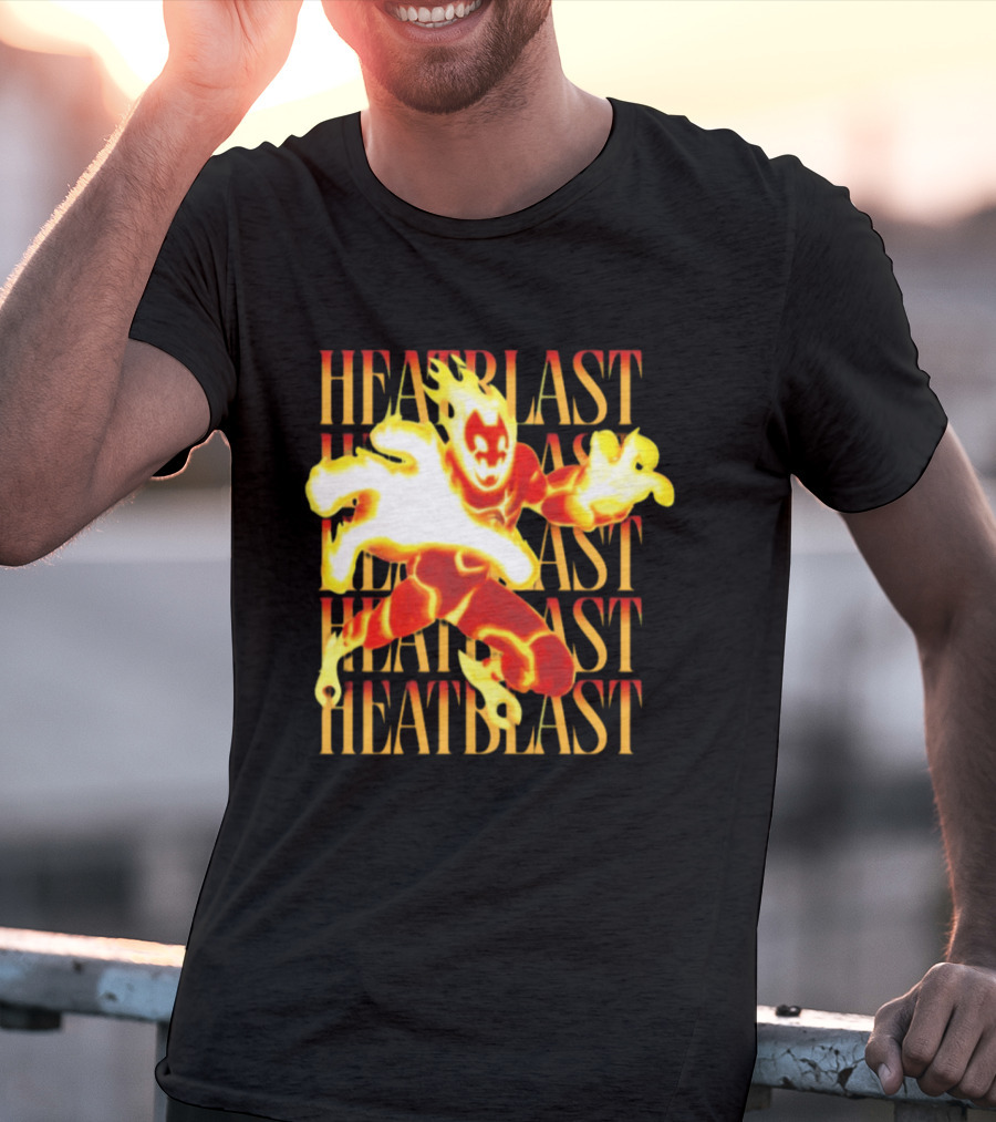 Ben 10 Heatblast Character Fiery Action Burst T-Shirt