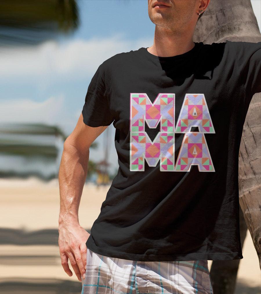 Mama Quilt Geometric T-Shirt