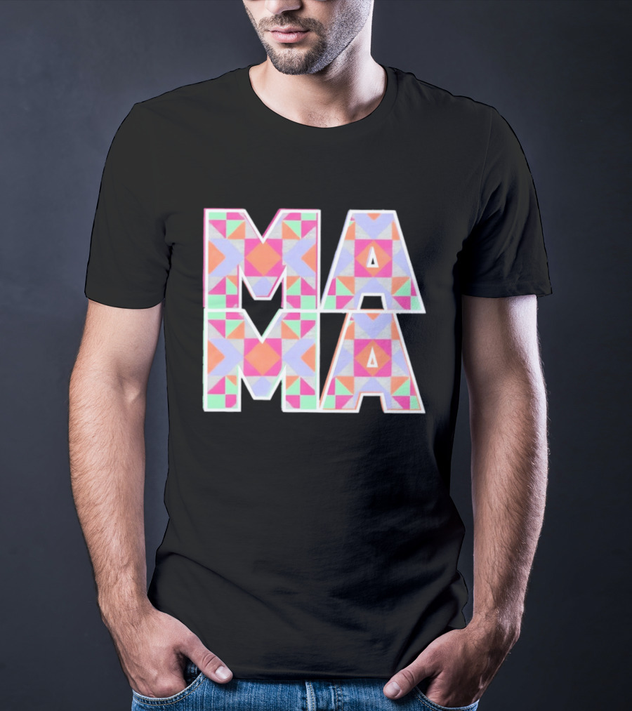 Mama Quilt Geometric T-Shirt