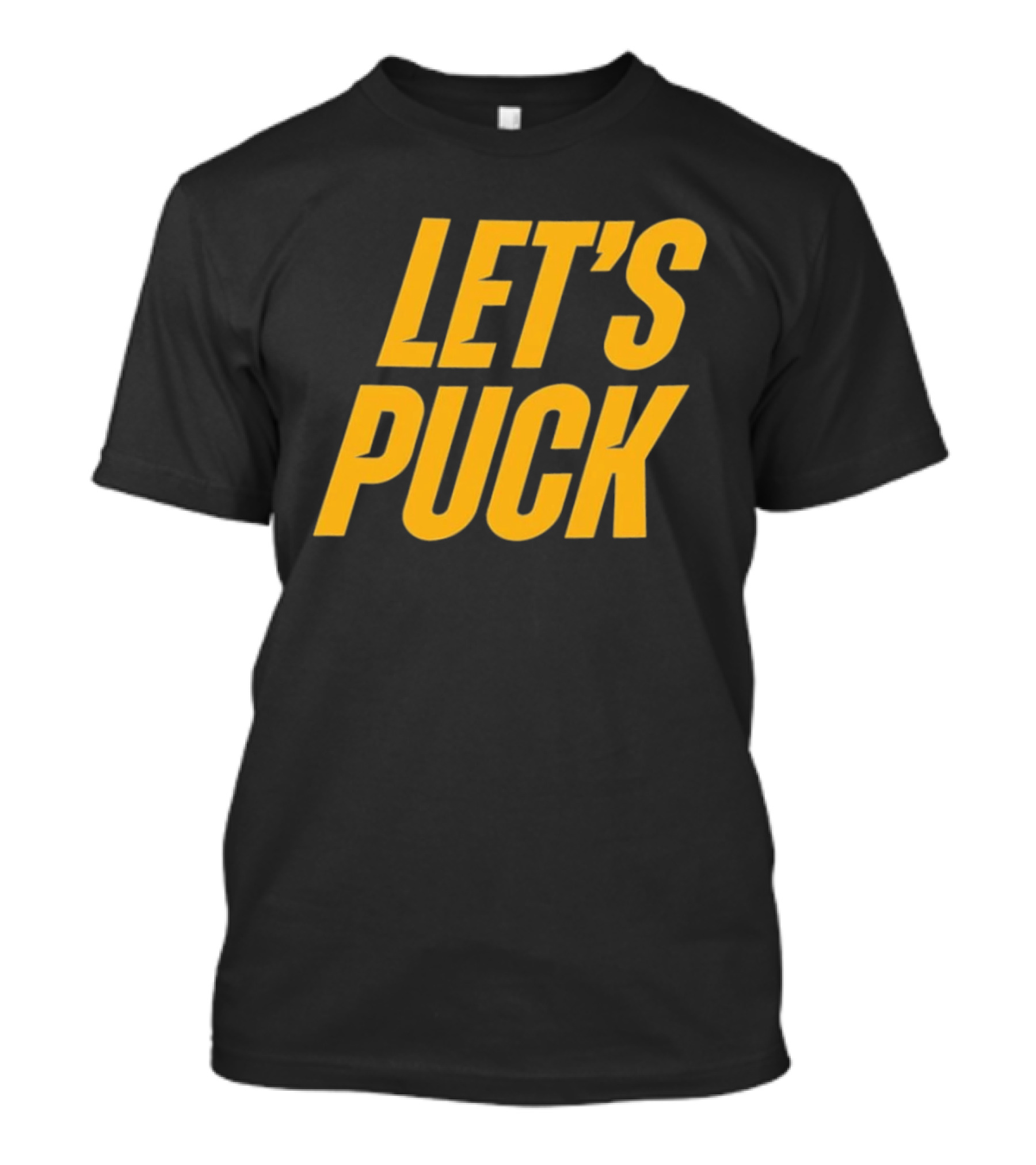Heated Rivalry Let's Puck Bold Yellow T-Shirt