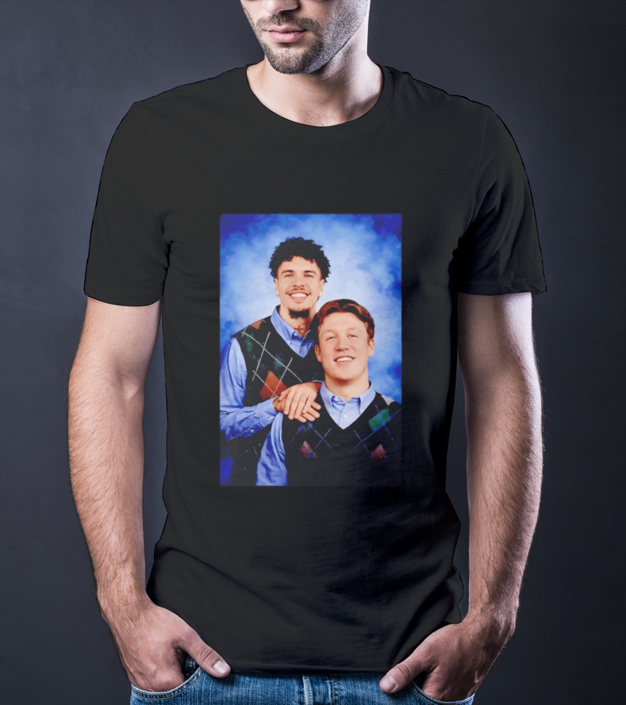 Jared Goff Amon Ra St Brown Step Brothers Detroit Lions T-Shirt