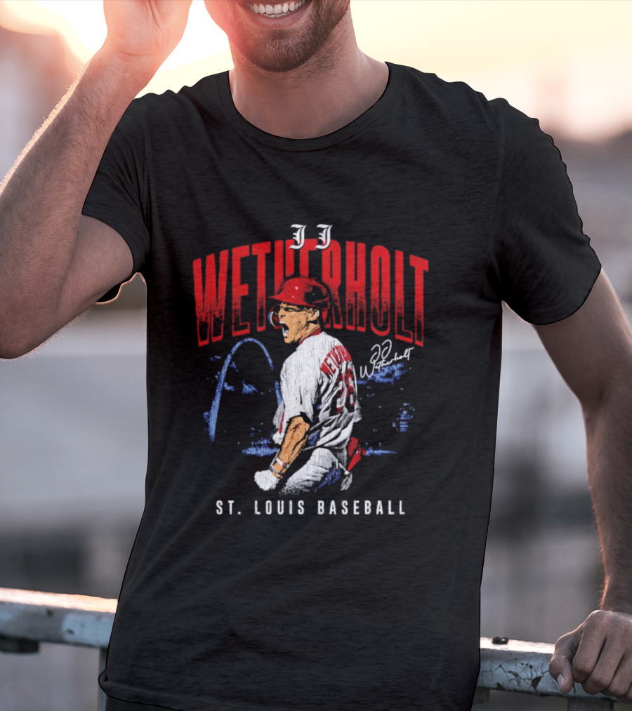 JJ Wetherholt St Louis Baseball Arch 32 T-Shirt