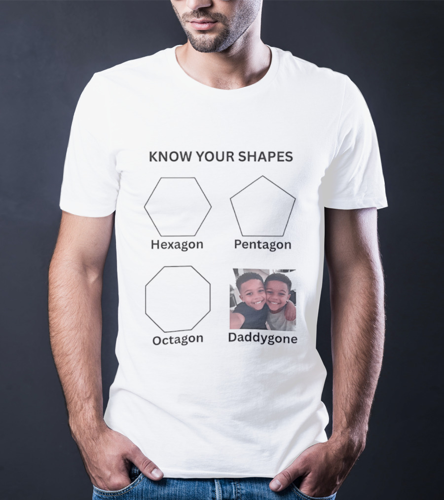 Know Your Shapes Hexagon Pentagon Octagon Daddygone T-Shirt