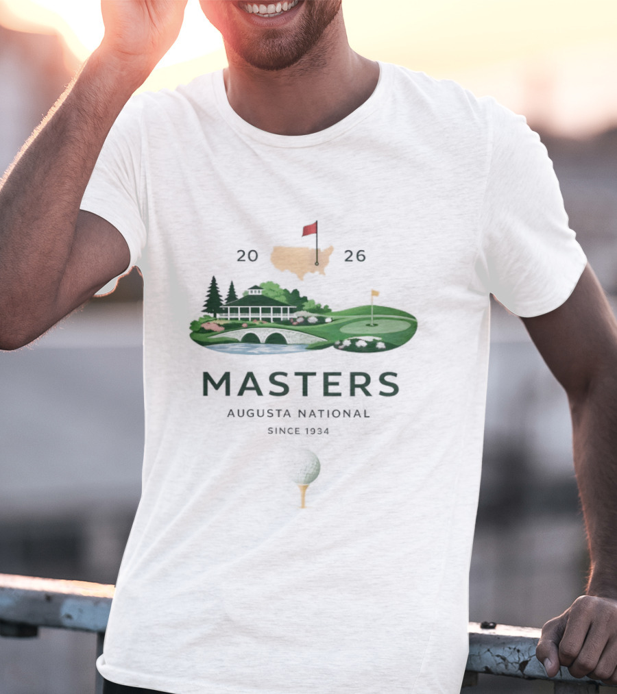 Masters 2026 Augusta National Golf Scenic Souvenir T-Shirt