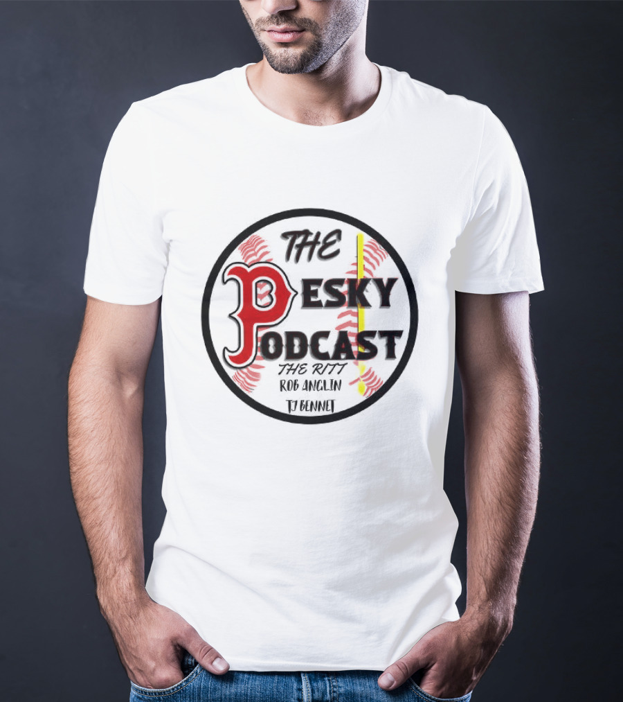 The Pesky Podcast The Ritt Rob Anglin Baseball T-Shirt