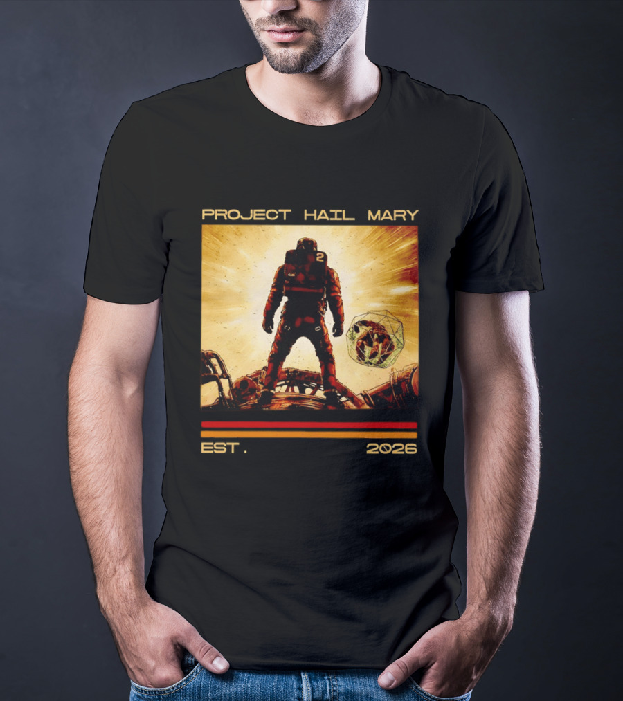 Andy Wei Project Hail Mary 2 Astronaut Est 2026 T-Shirt