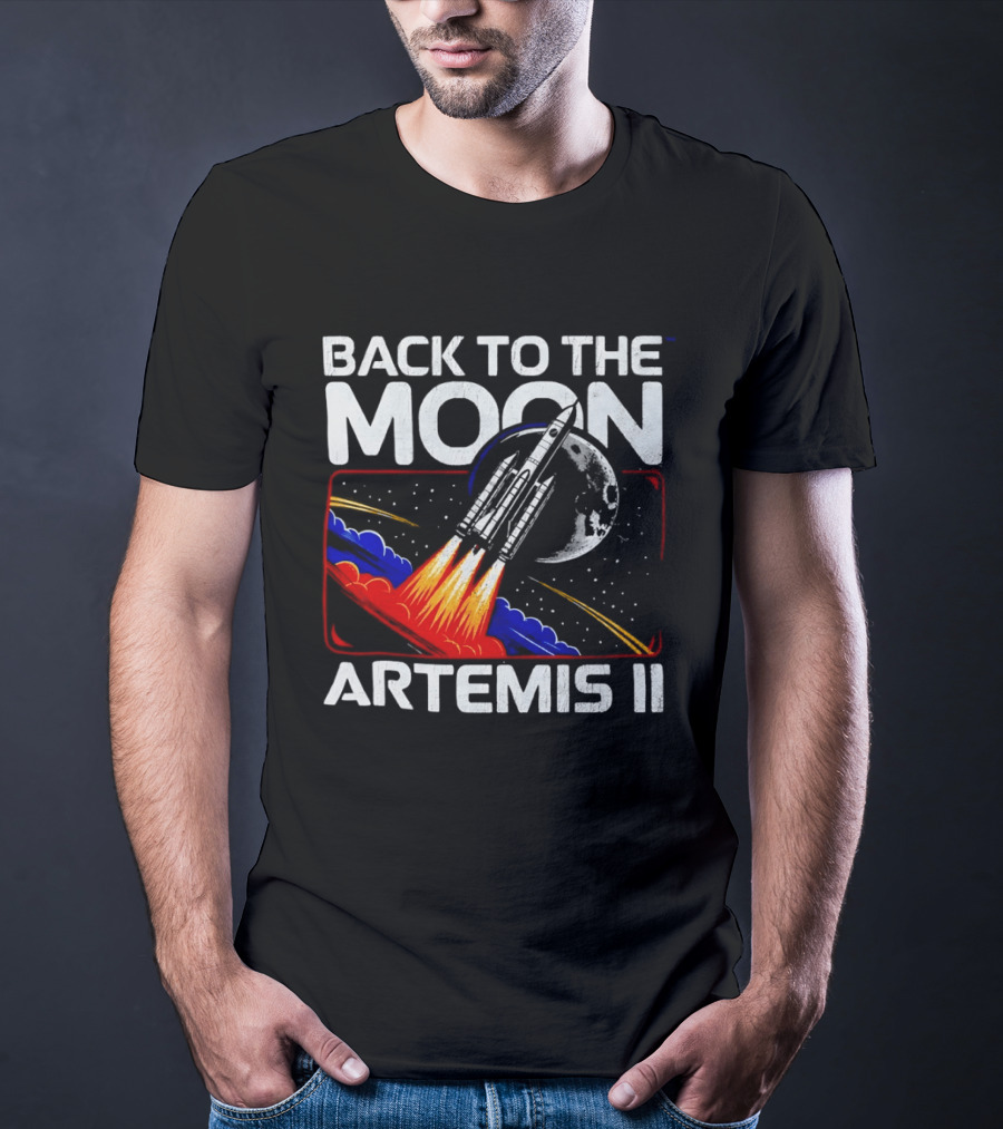 Back To The Moon Artemis II Rocket Mission Lunar Exploration T-Shirt