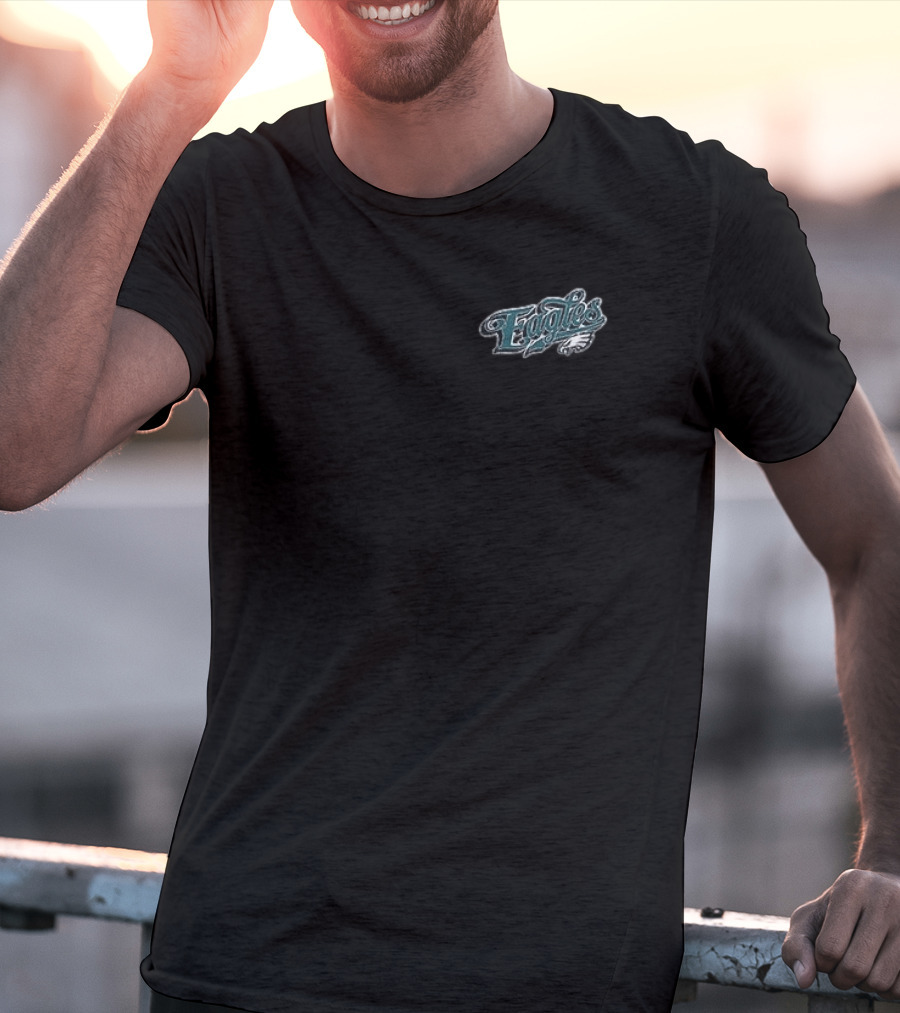 Born X Raised Philadelphia Eagles Go Birds Pro Script T-Shirt