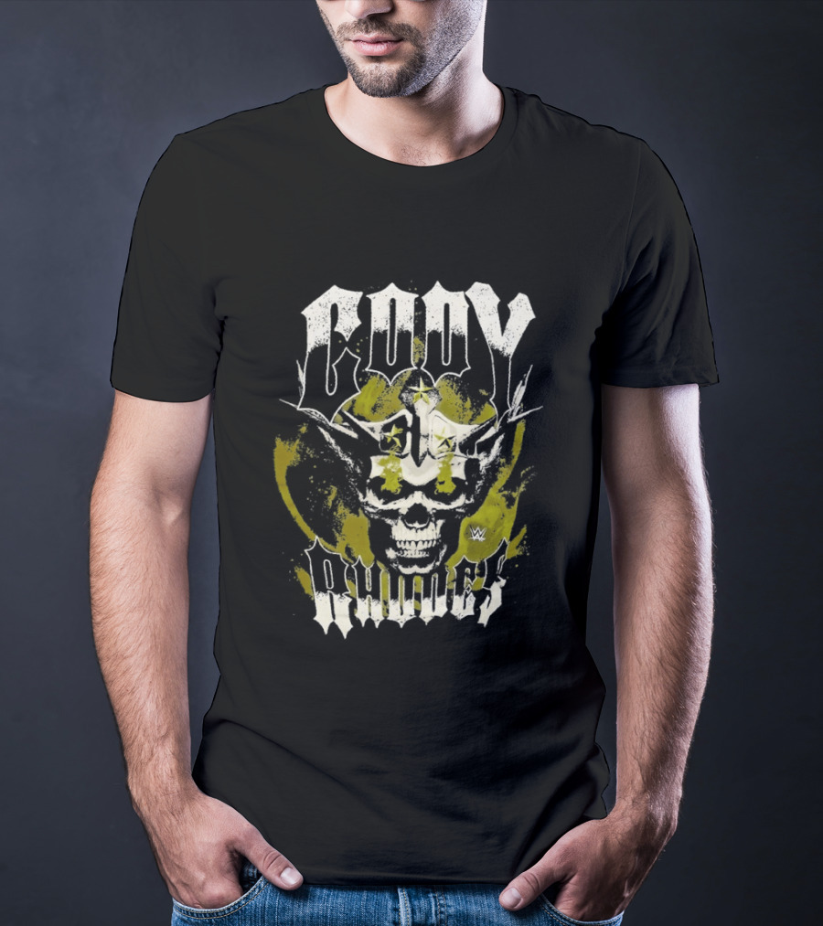 Cody Rhodes Lava Skull WWE Wrestling Star T-Shirt