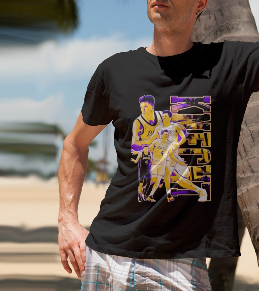 Dalton Knecht Los Angeles Lakers Basketball Lakers 4 T-Shirt