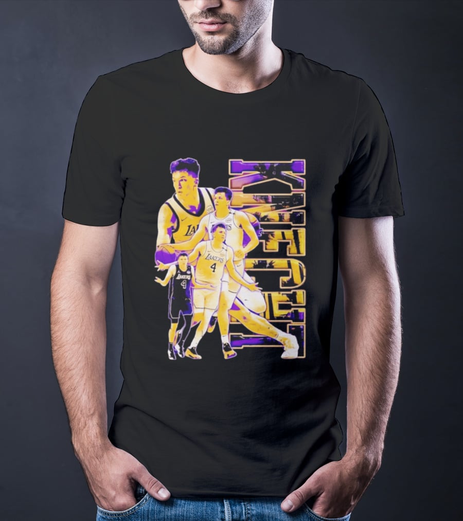 Dalton Knecht Los Angeles Lakers Basketball Lakers 4 T-Shirt