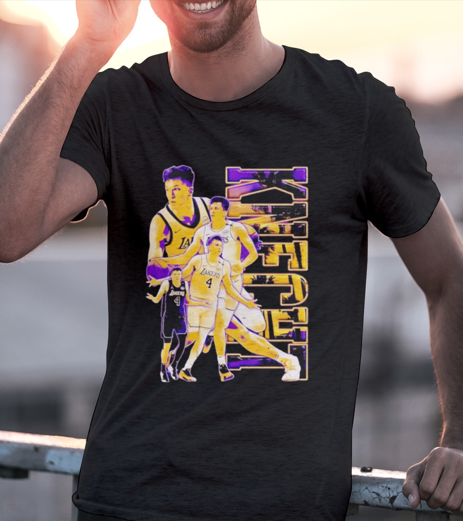Dalton Knecht Los Angeles Lakers Basketball Lakers 4 T-Shirt