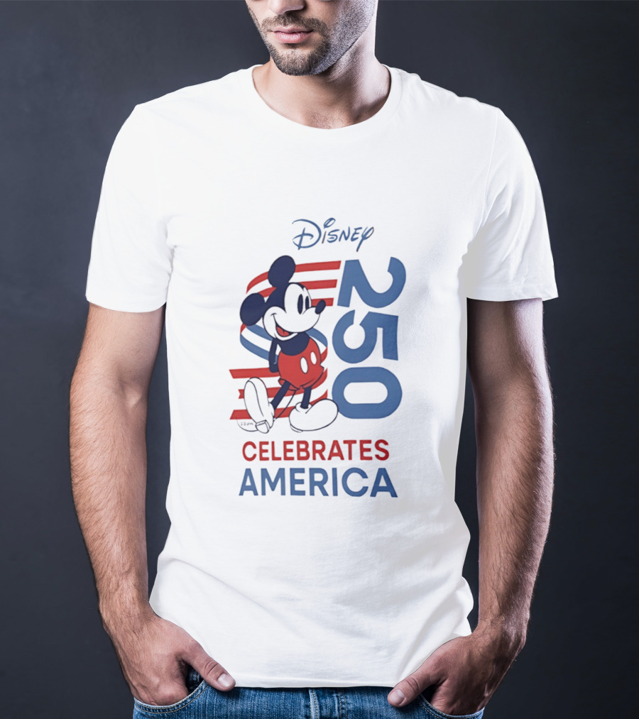 Disney Celebrates America 250th Anniversary 1776 2026 Mickey Mouse T-Shirt