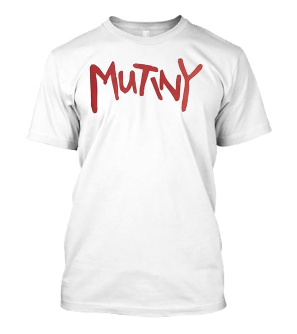 Mutiny Classic Bold Red Lettering T-Shirt
