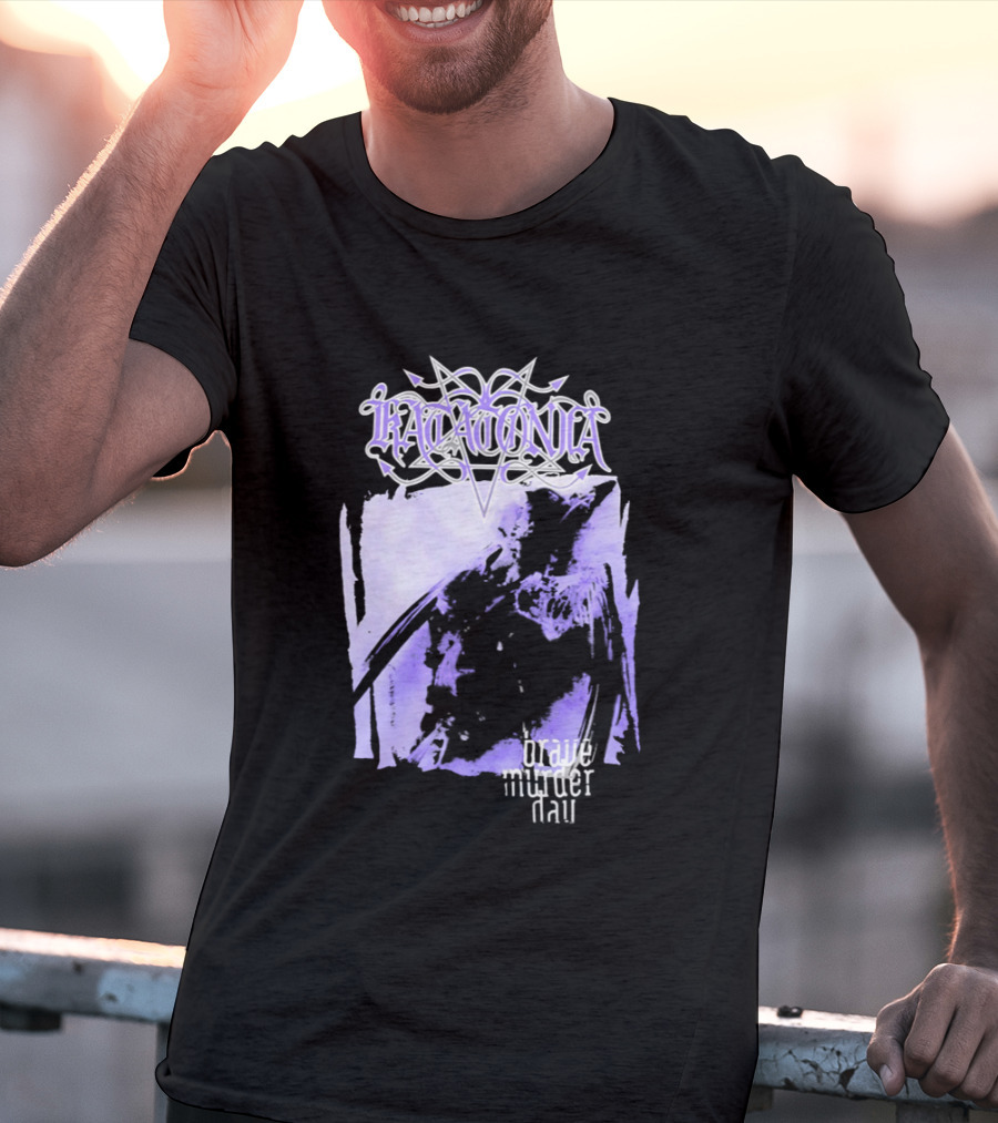 Katatonia Brave Murder Day Album Cover Art Purple Abstract T-Shirt