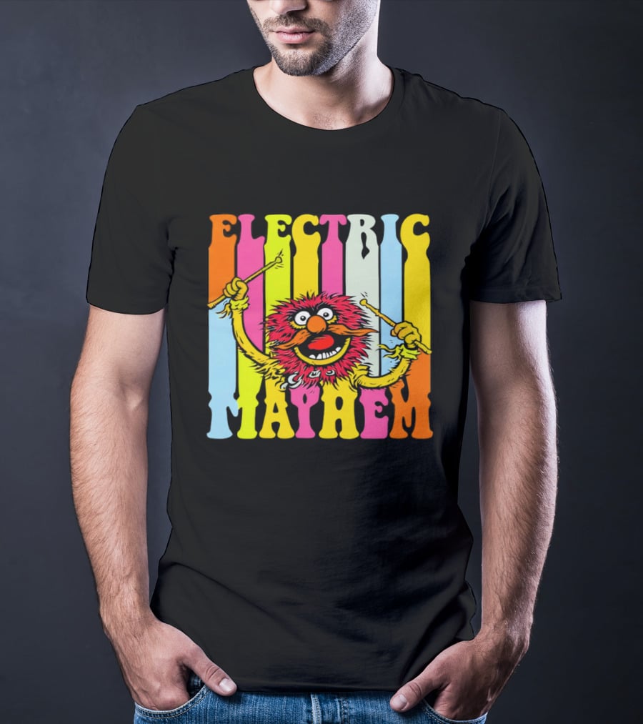 Electric Mayhem Muppets Dr. Teeth Animal Drummer T-Shirt