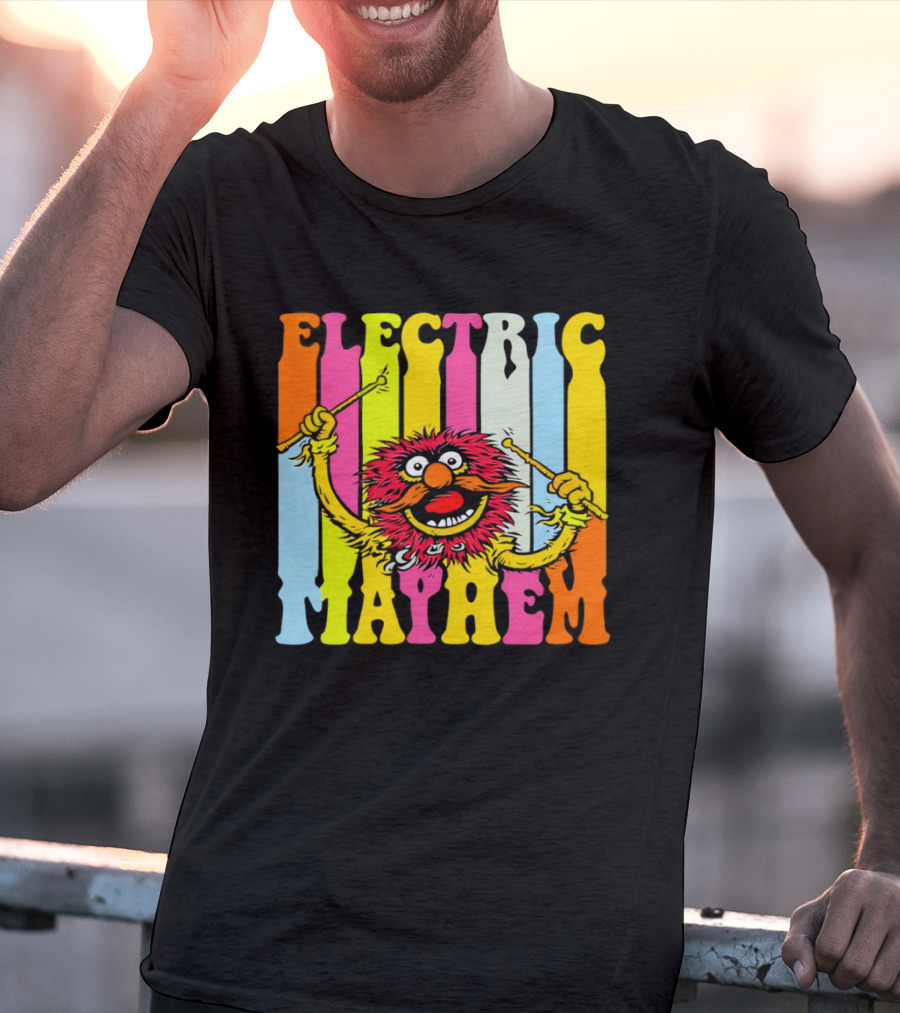 Electric Mayhem Muppets Dr. Teeth Animal Drummer T-Shirt