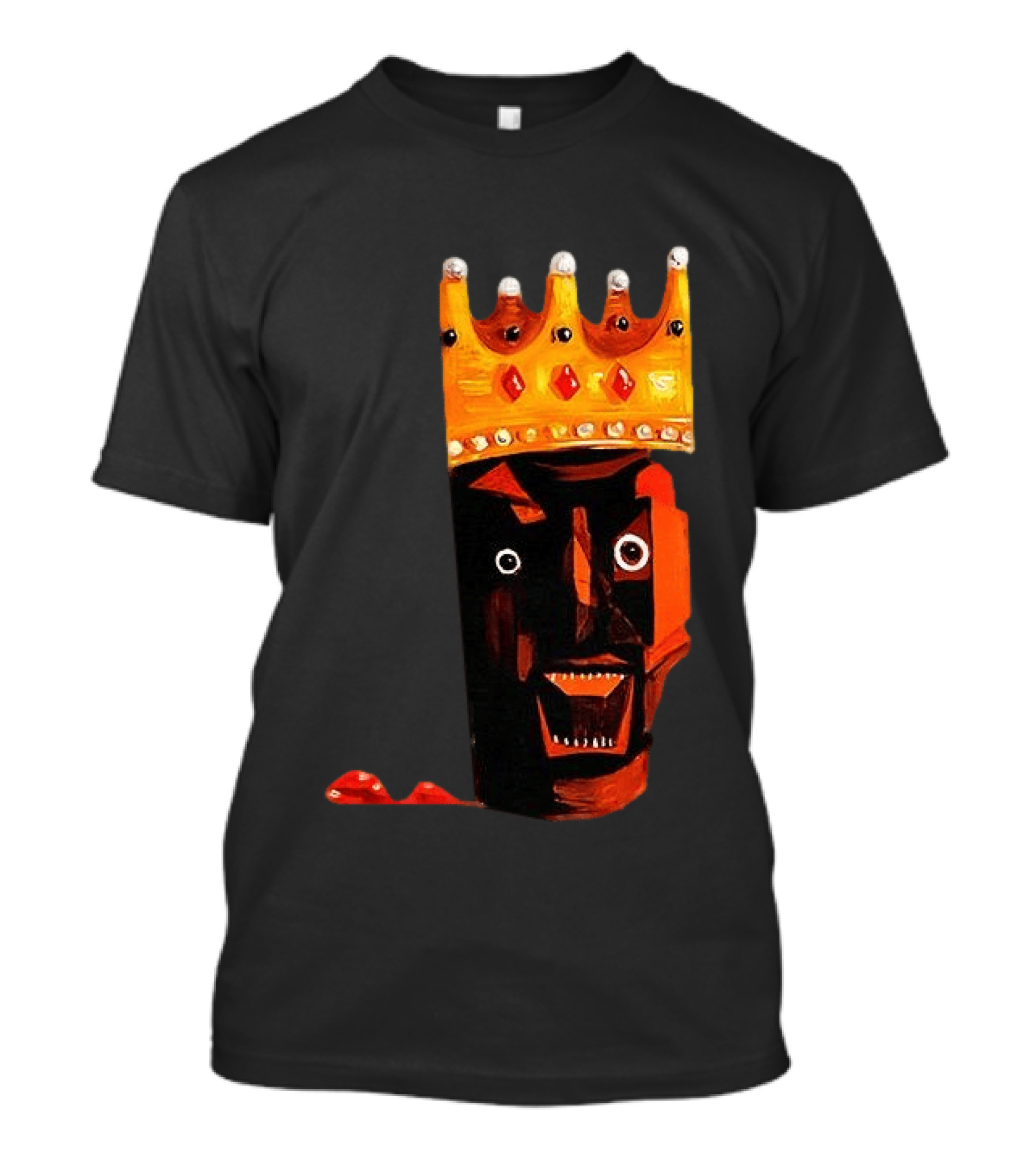 Ye At Coachella King Crowned Abstract Face T-Shirt