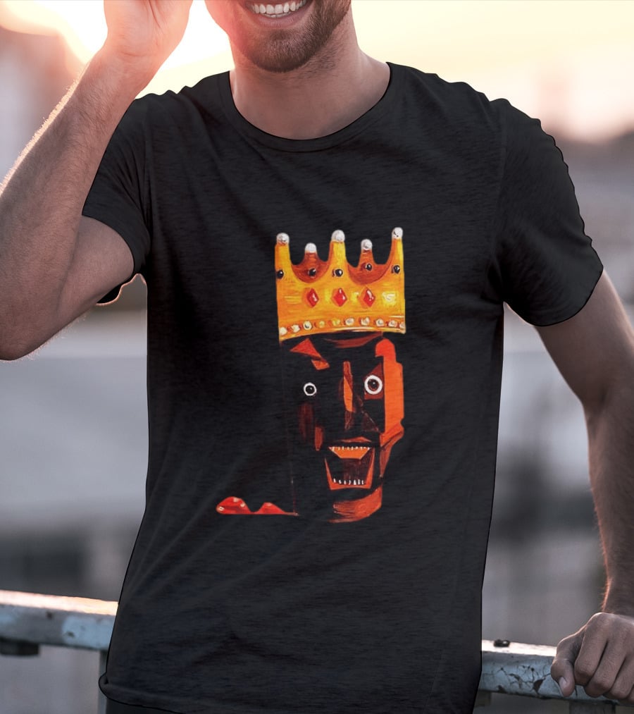 Ye At Coachella King Crowned Abstract Face T-Shirt