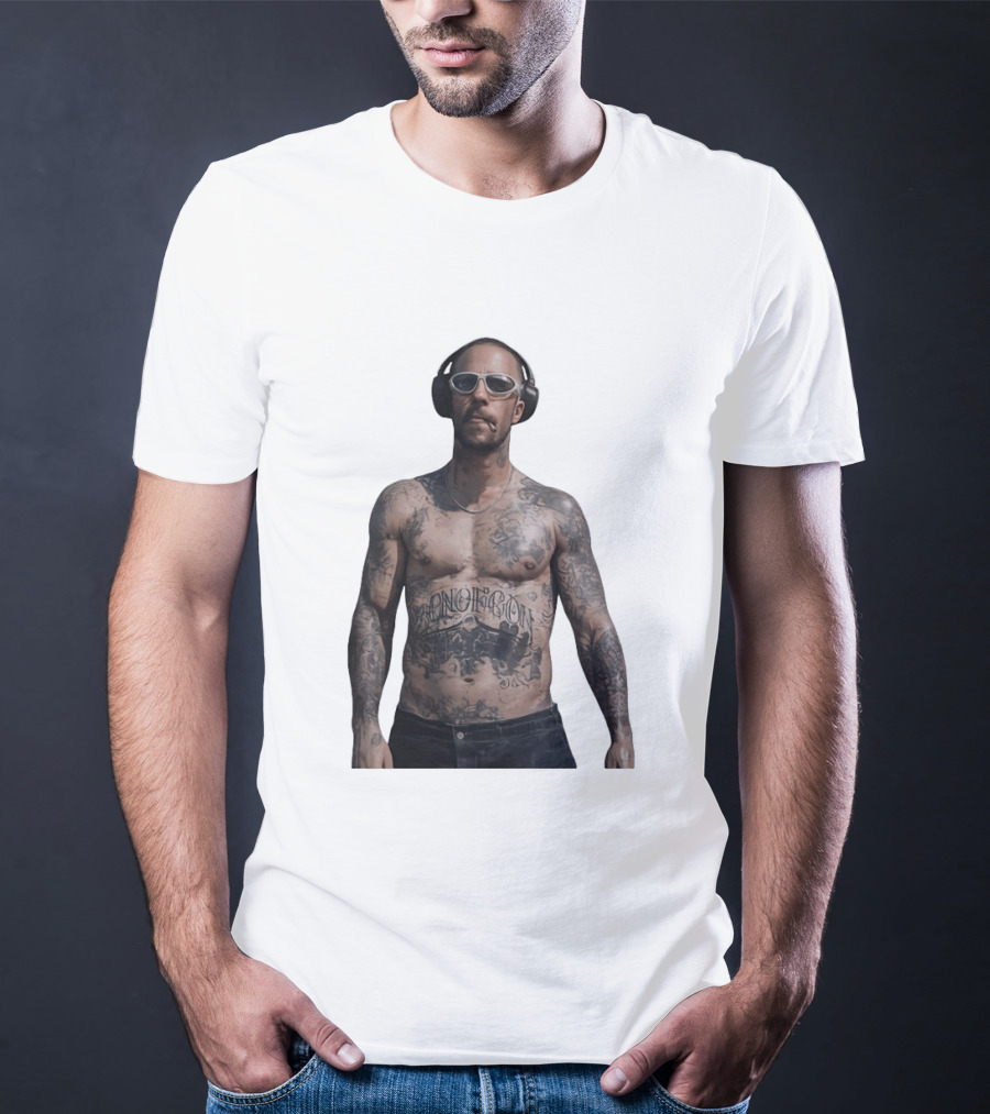 Adam Levine Maroon 5 Smoking Tattoos And Headphones T-Shirt