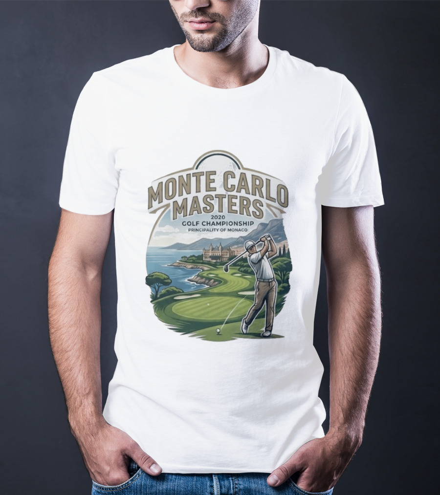 Monte Carlo Masters 2020 Golf Championship Principality Of Monaco T-Shirt
