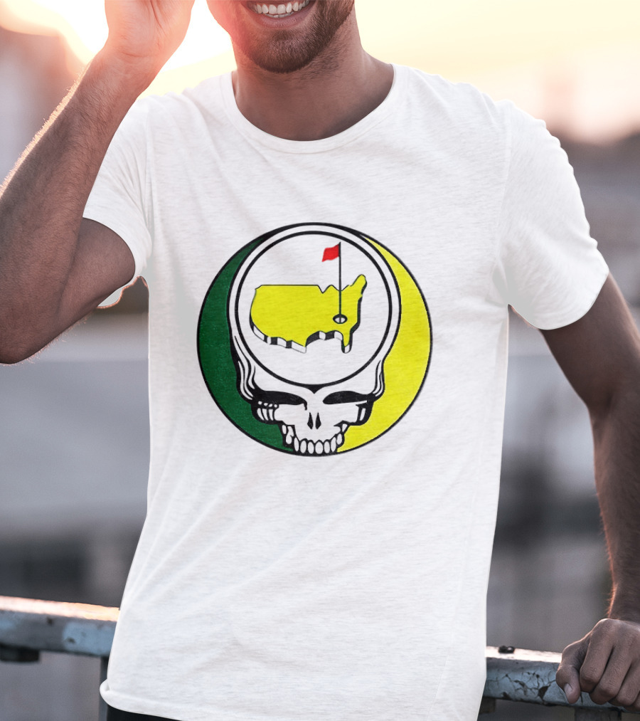 Masters Tournament 2026 Grateful Dead Skull Country Map Flag T-Shirt