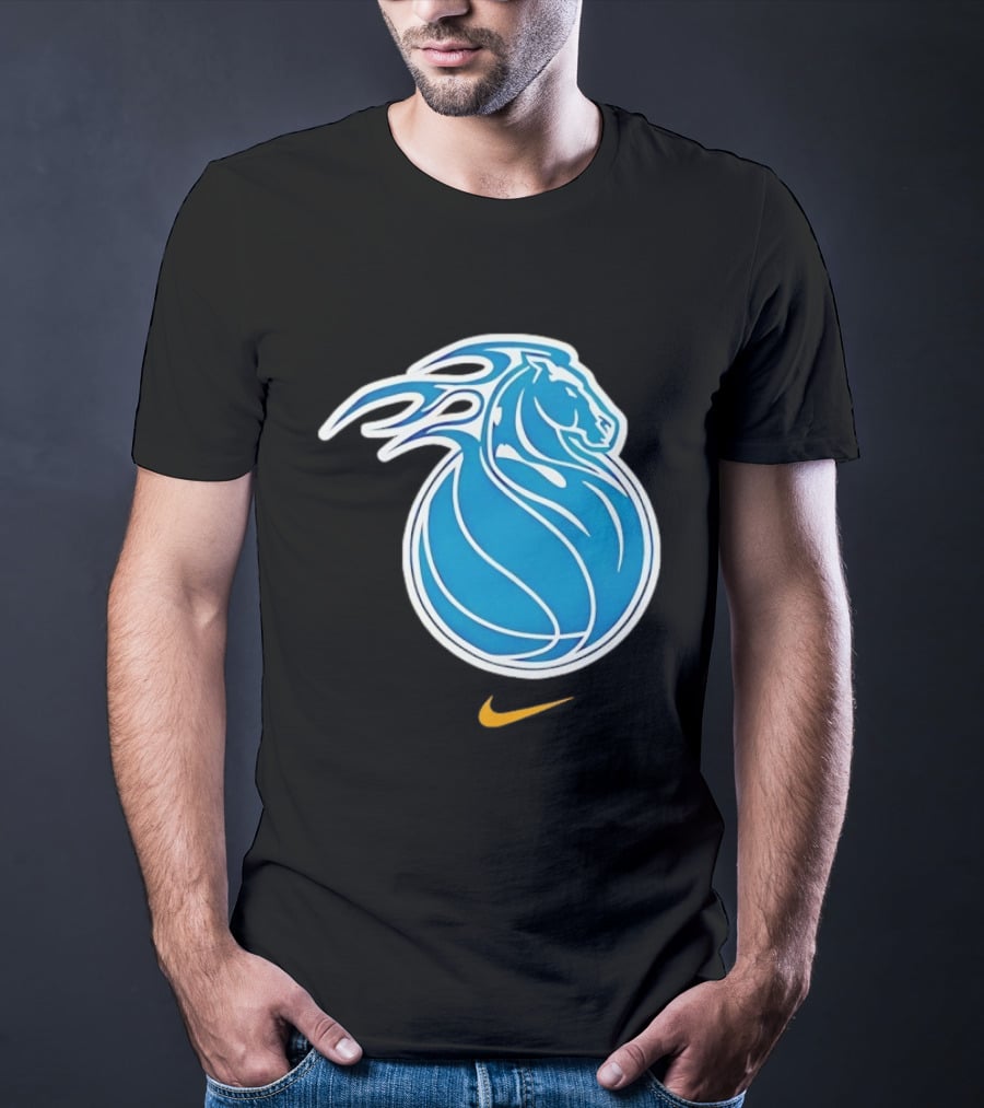 Detroit Pistons City Edition 2025 26 Nike Basketball Horse Concept T-Shirt