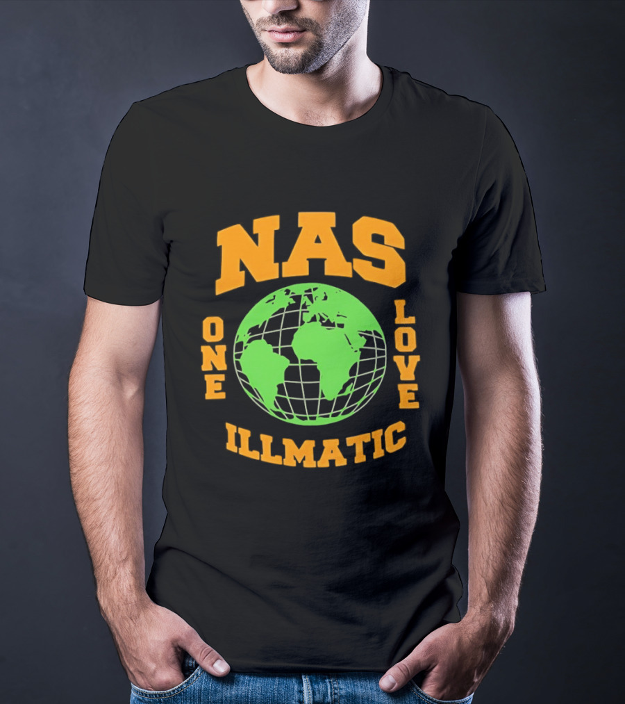 Nas Illmatic One Love Globe T-Shirt