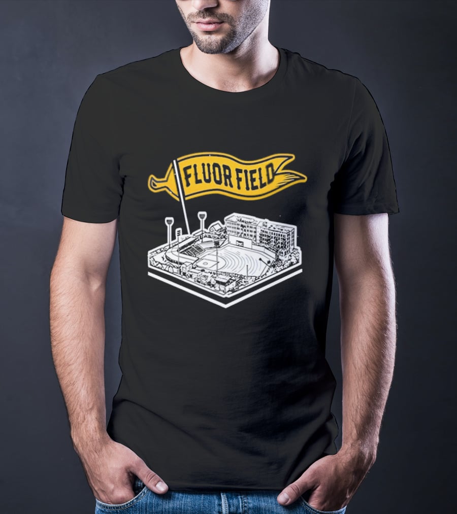 Fluor Field Greenville Drive Baseball Stadium Flag T-Shirt