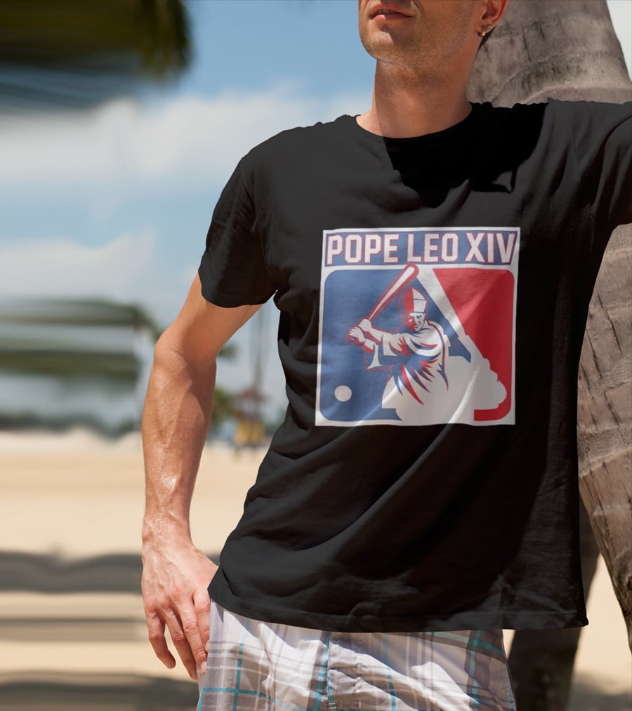 Pope Leo XIV Baseball Catholic MLB T-Shirt