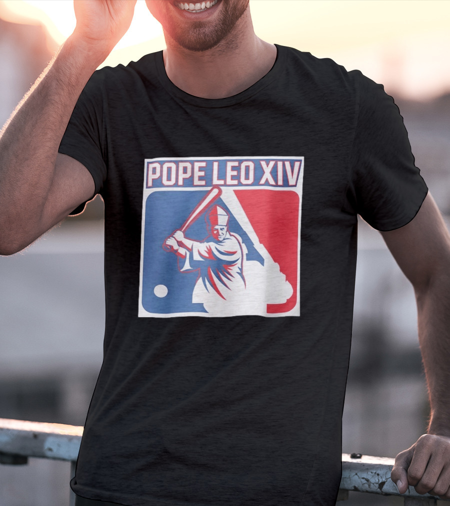 Pope Leo XIV Baseball Catholic MLB T-Shirt