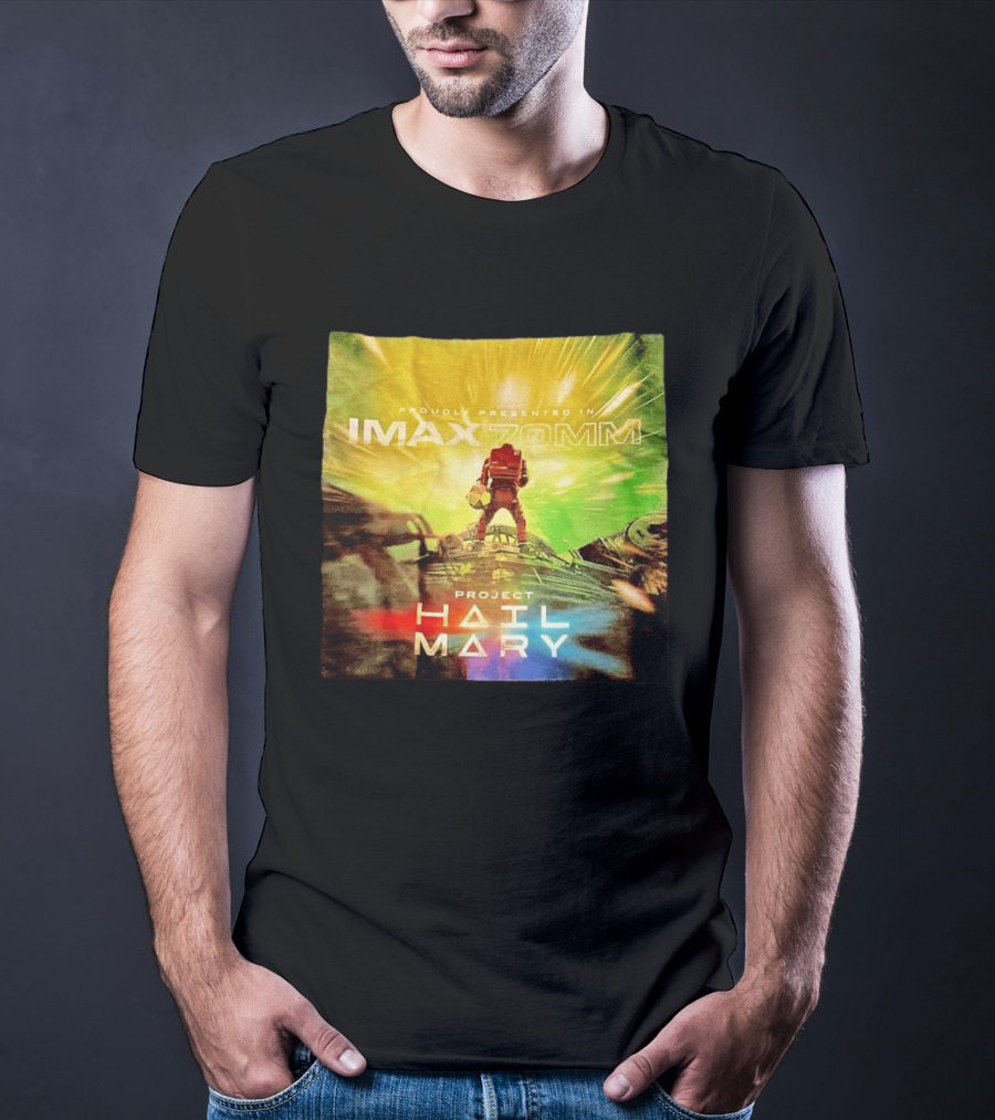 Proudly Presented Imax Zomm Project Hail Mary Space Adventure T-Shirt