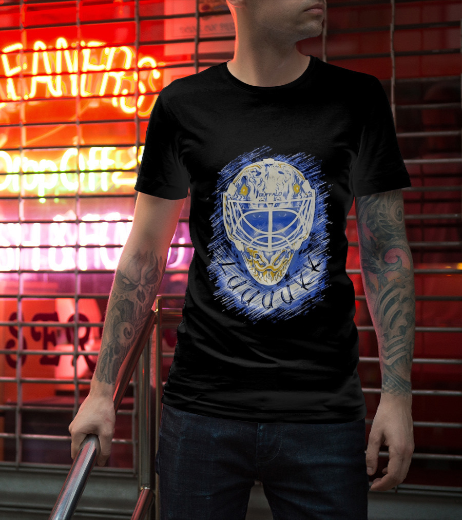 Ukko Pekka Luukkonen Buffalo Sabres Helmet Luuuukk Hockey T-Shirt