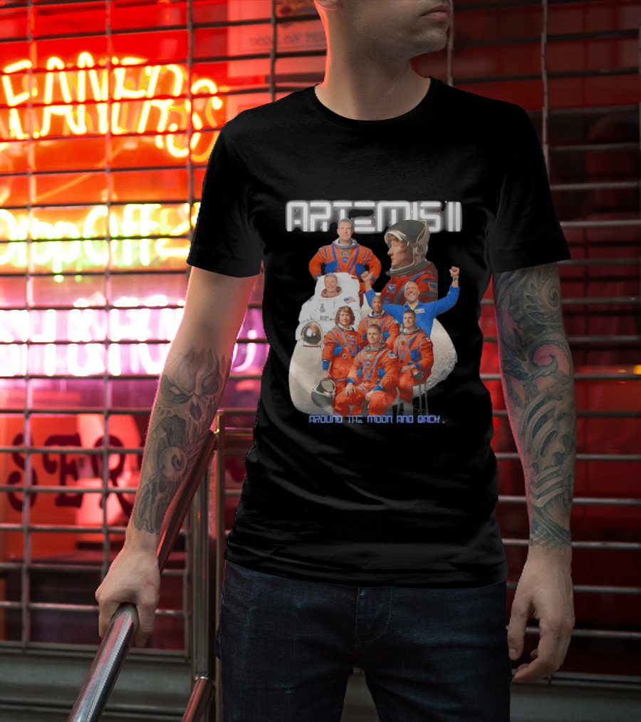 Artemis II Crew Around The Moon Mission T-Shirt